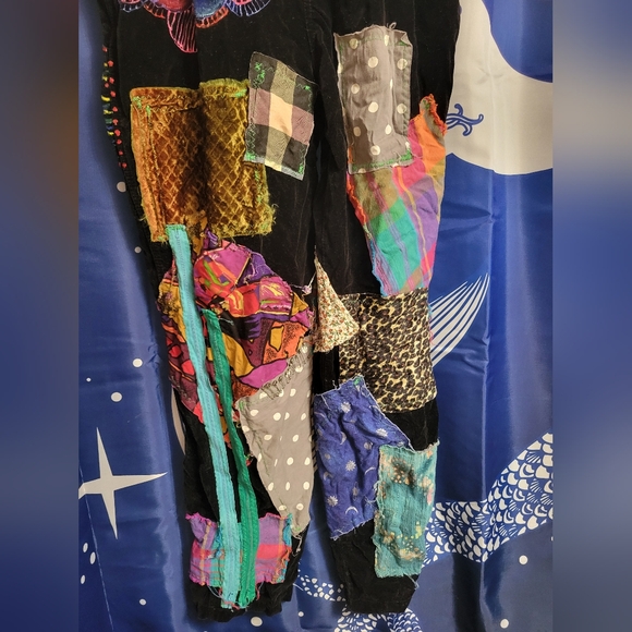 Patchwork Gypsy Overalls - Handmade - One of a Kind - Picture 5 of 13